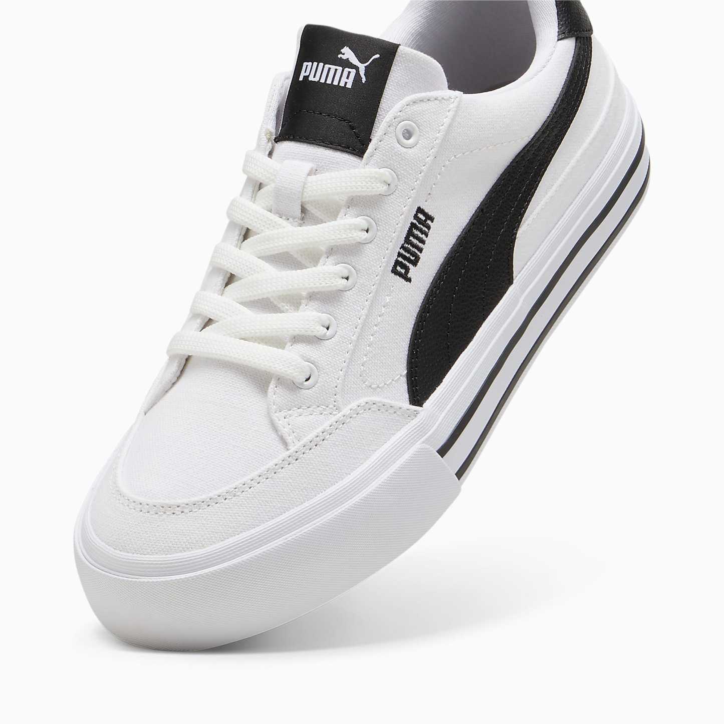 Court CLASSIC VULCANISED FORMSTRIP UNISEX Ayakkabı - Puma White-Puma Black - 396353_02 - Görsel 6