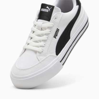 Court CLASSIC VULCANISED FORMSTRIP UNISEX Ayakkabı - Puma White-Puma Black - 396353_02 - Görsel 6