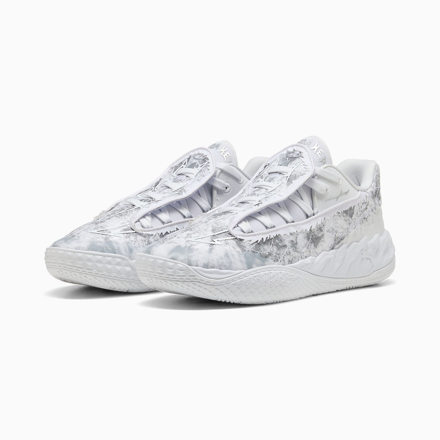 MB.05 Lo Team UNISEX Basketbol Ayakkabısı - PUMA White-Gray Echo - 313266_02 - Görsel 4