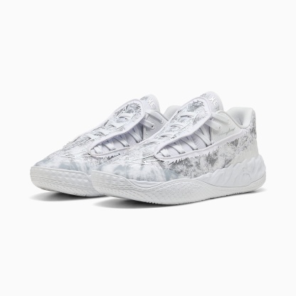 MB.05 Lo Team UNISEX Basketbol Ayakkabısı - PUMA White-Gray Echo - 313266_02 - Görsel 4