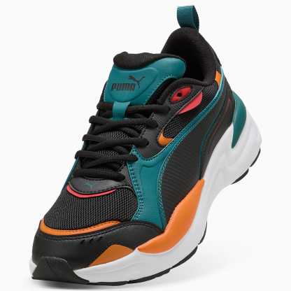 X-Ray 4 UNISEX Ayakkabı - Emerald Ice-PUMA Black-Vermillion - 404747_05 - Görsel 6
