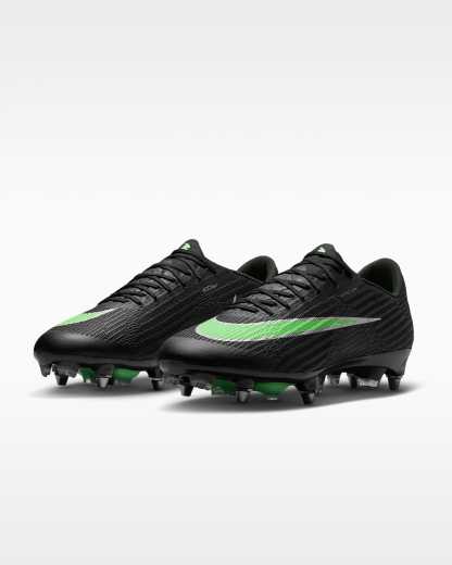 Nike Mercurial Superfly 11 Elite Düşük Bilekli Yumuşak Zemin Kramponu - Siyah/Siyah/Illusion Green