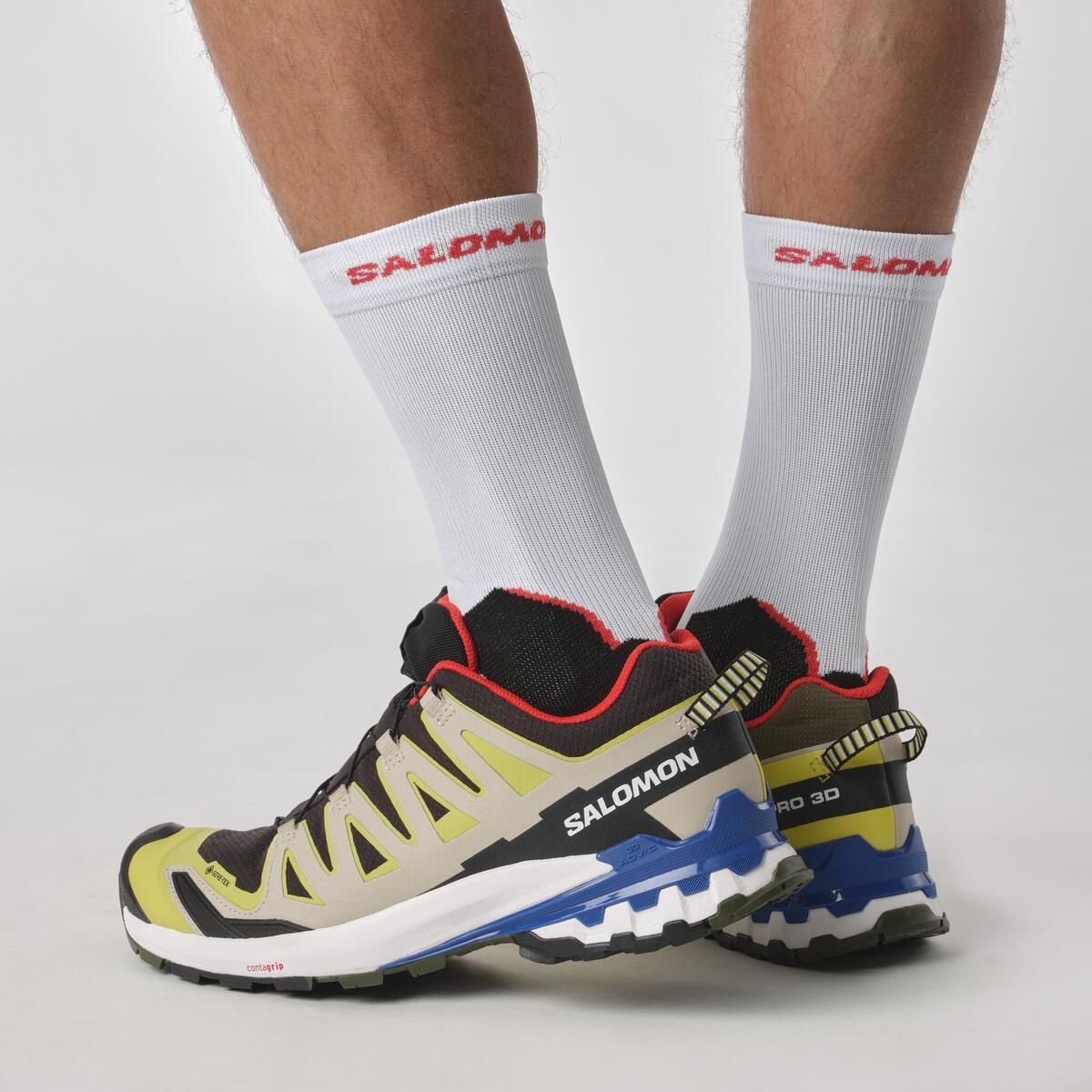 Salomon XA PRO 3D V9 GORE-TEX Erkek Outdoor Ayakkabı Spellbound L49199200 - Siyah Sarı - L47119000 - image 8