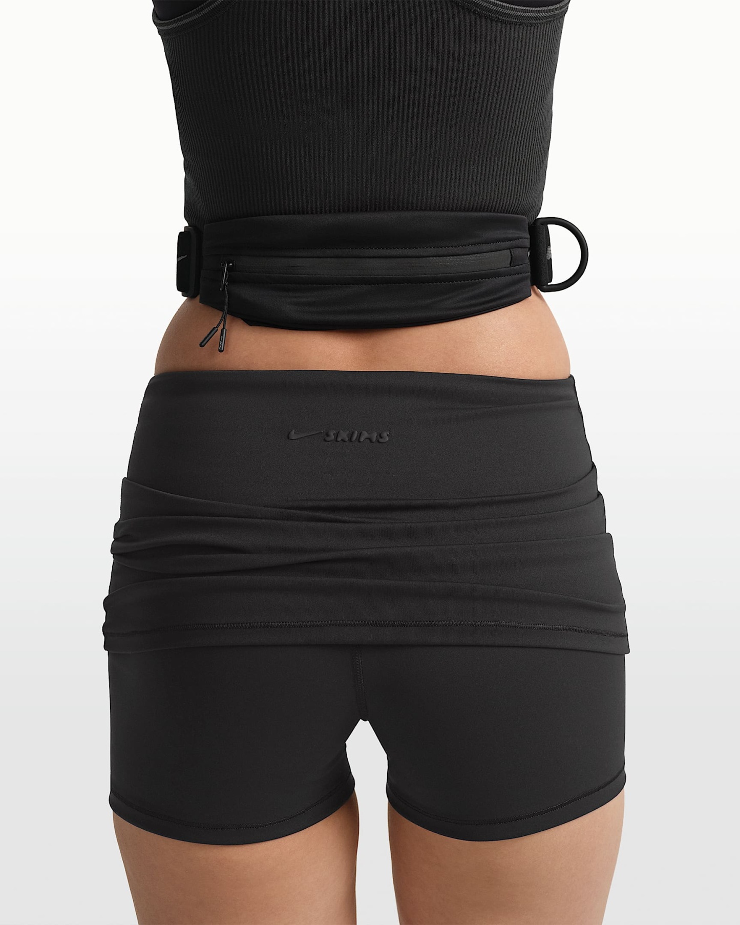 NikeSKIMS Kadın Bel Çantası - NSKM Obsidian/Gümüş Rengi