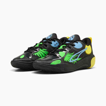 MB World.01 UNISEX Basketbol Ayakkabısı - PUMA Black-Lemon Crush - 313234_02 - Görsel 2