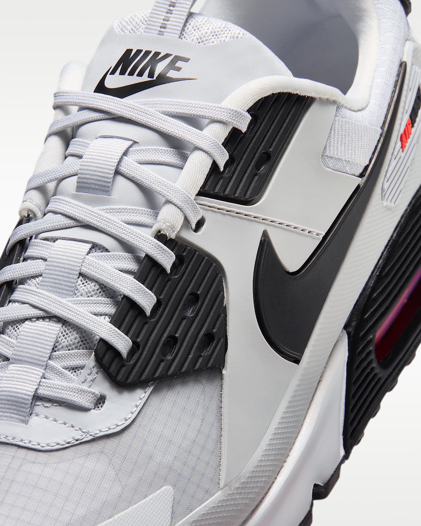 Nike Air Max 90 Drift Erkek Ayakkabısı - Pure Platinum/Bright Crimson/Siyah