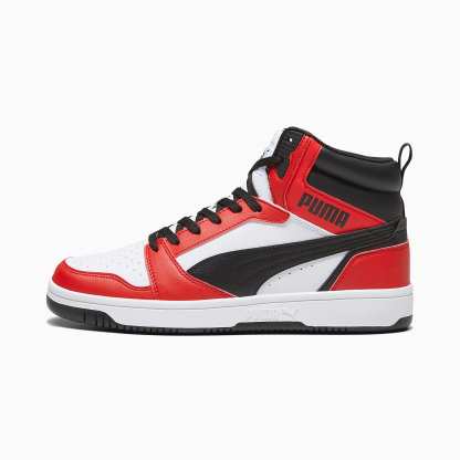 Rebound Ayakkabı - PUMA White-PUMA Black-For All Time Red - 392326_04 - Görsel 1