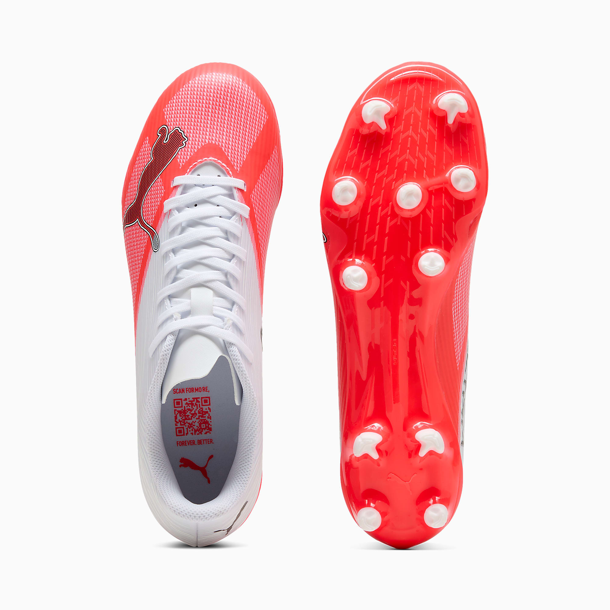 ULTRA 7 PLAY FG/AG UNISEX Krampon - Ultra Red-PUMA Black-PUMA White - 109146_01 - Görsel 4