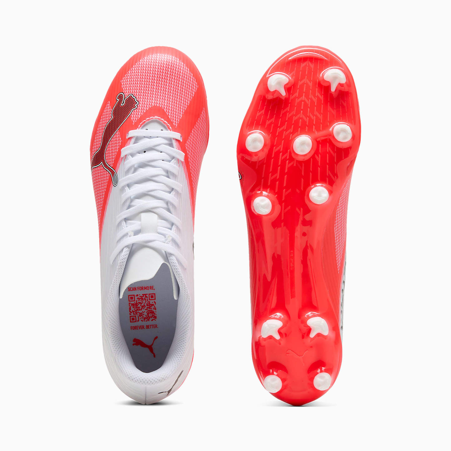 ULTRA 7 PLAY FG/AG UNISEX Krampon - Ultra Red-PUMA Black-PUMA White - 109146_01 - Görsel 4