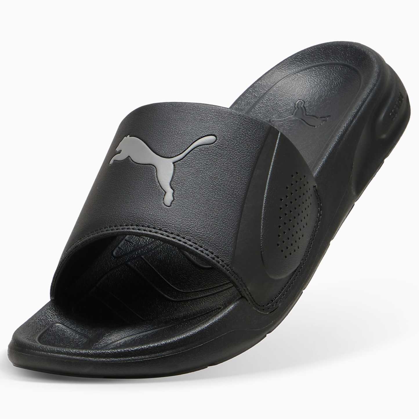 SOFTRIDE Teamcat UNISEX Terlik - PUMA Black-Cast Iron - 402875_01 - Görsel 6