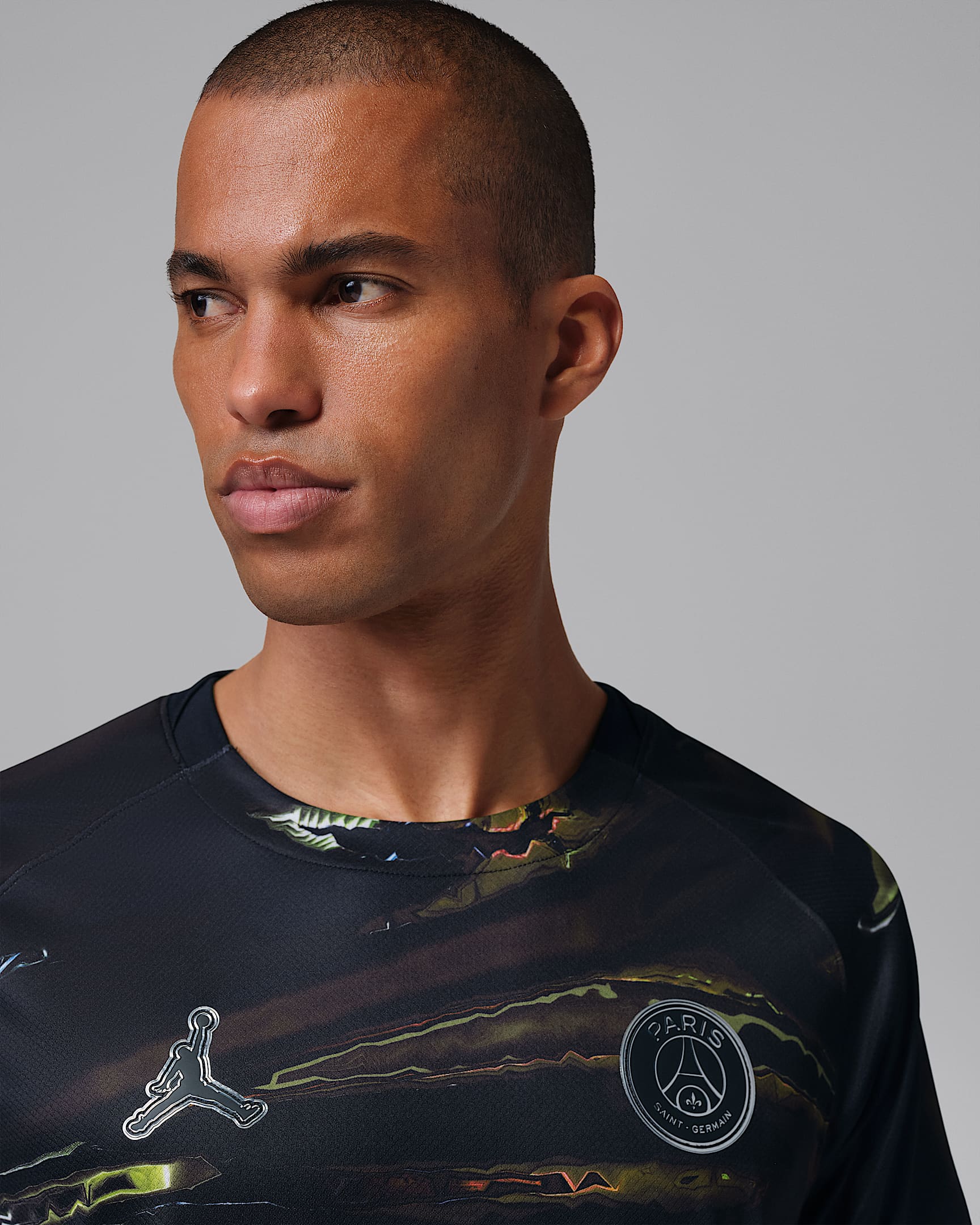 Paris Saint-Germain 2026 Stadium Night Edition Jordan Dri-FIT Erkek Futbol Taraftar Forması - Siyah/Beyaz/Siyah