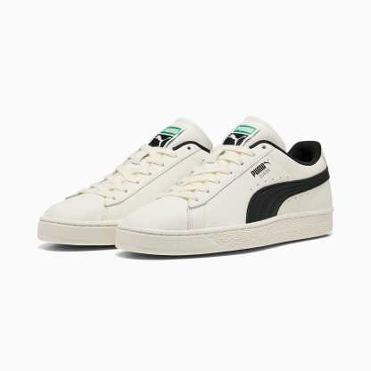 Suede UNISEX Ayakkabı - Warm White-PUMA Black - 408467_11 - Görsel 4