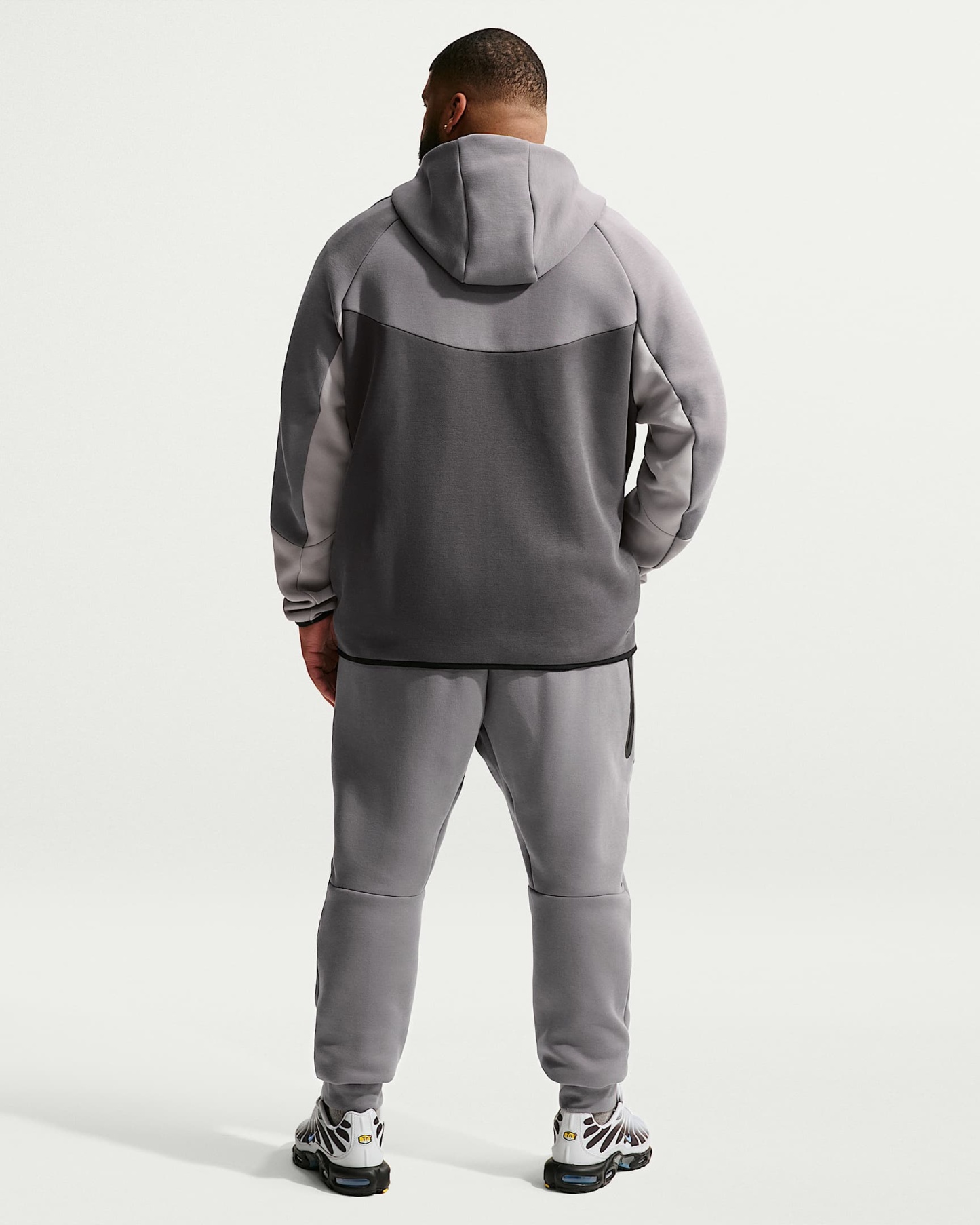 Nike Tech Fleece Windrunner Tam Boy Fermuarlı Erkek Ceketi - Pencil Point/Medium Ash/College Grey/Sapphire