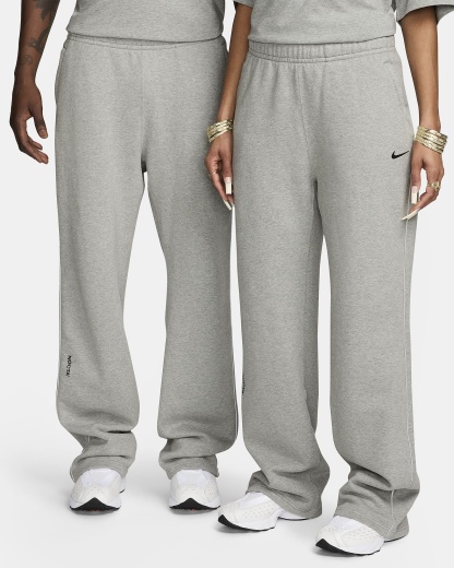 NOCTA NOCTA Fleece CS Açık Paçalı Eşofman Altı - Dark Grey Heather/Matte Silver/Siyah