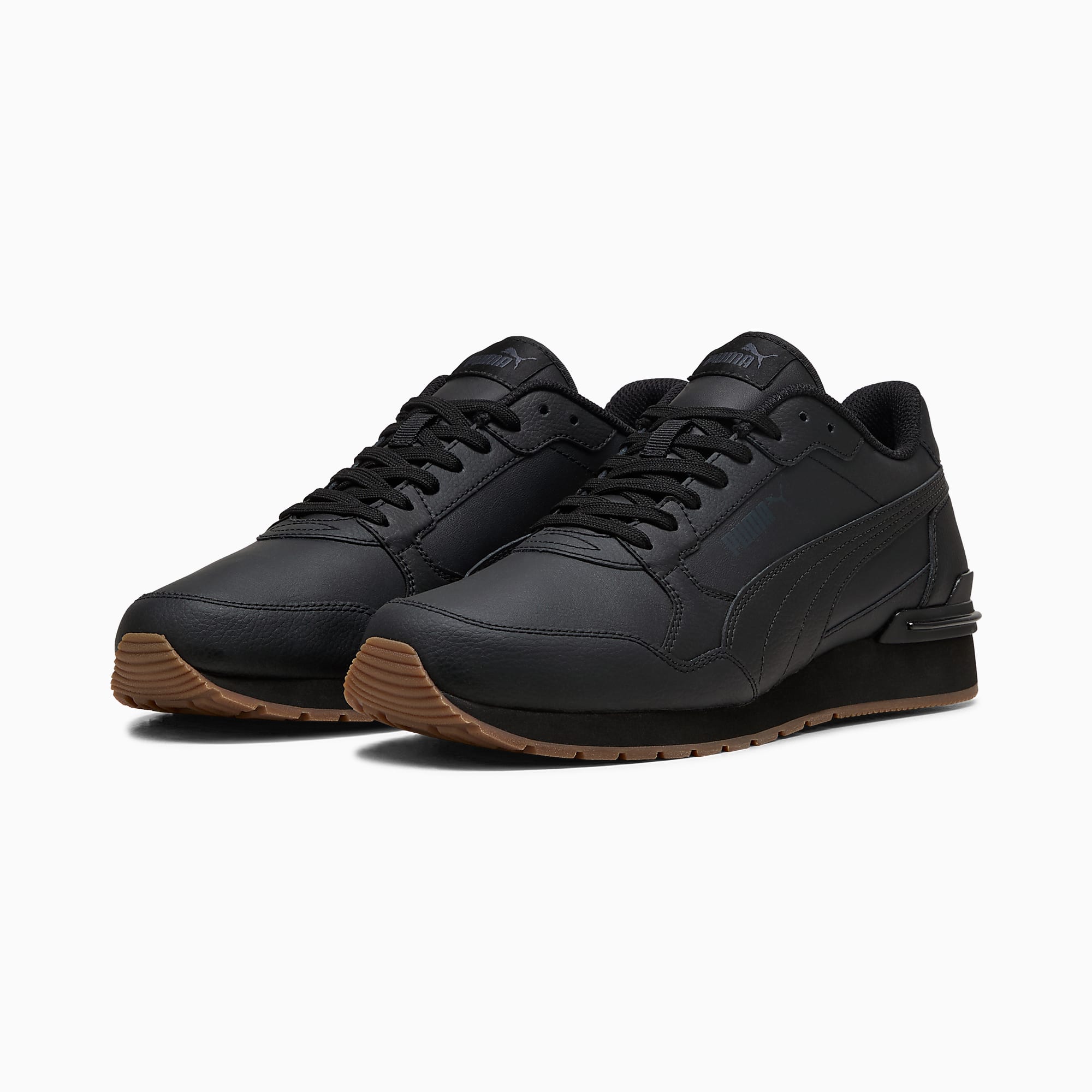 ST Runner v4 UNISEX Ayakkabı - PUMA Black-Strong Gray-Gum - 399068_12 - Görsel 2