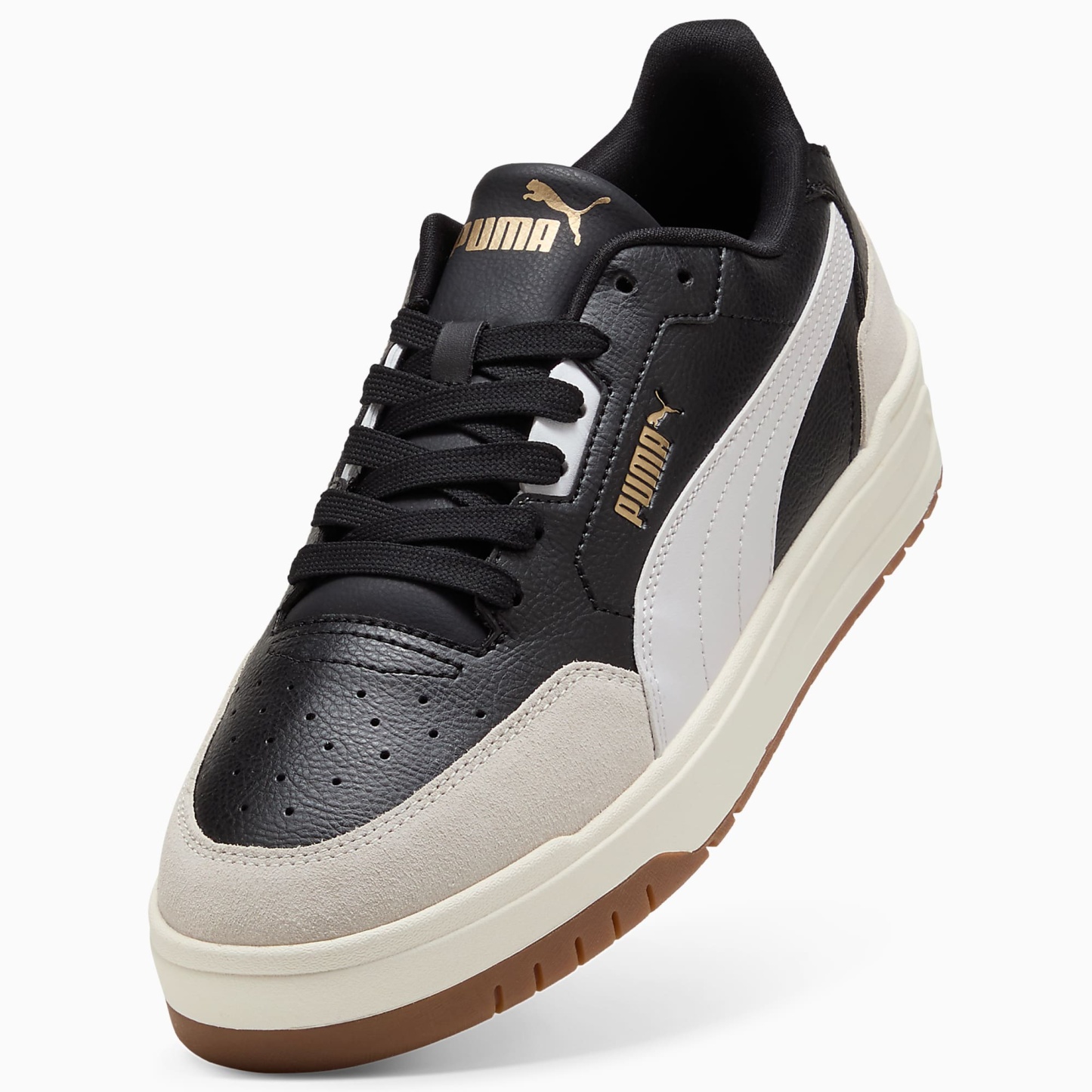 Shuffle Downtown UNISEX Ayakkabı - PUMA Black-PUMA White-Vapor Gray - 403840_02 - Görsel 6