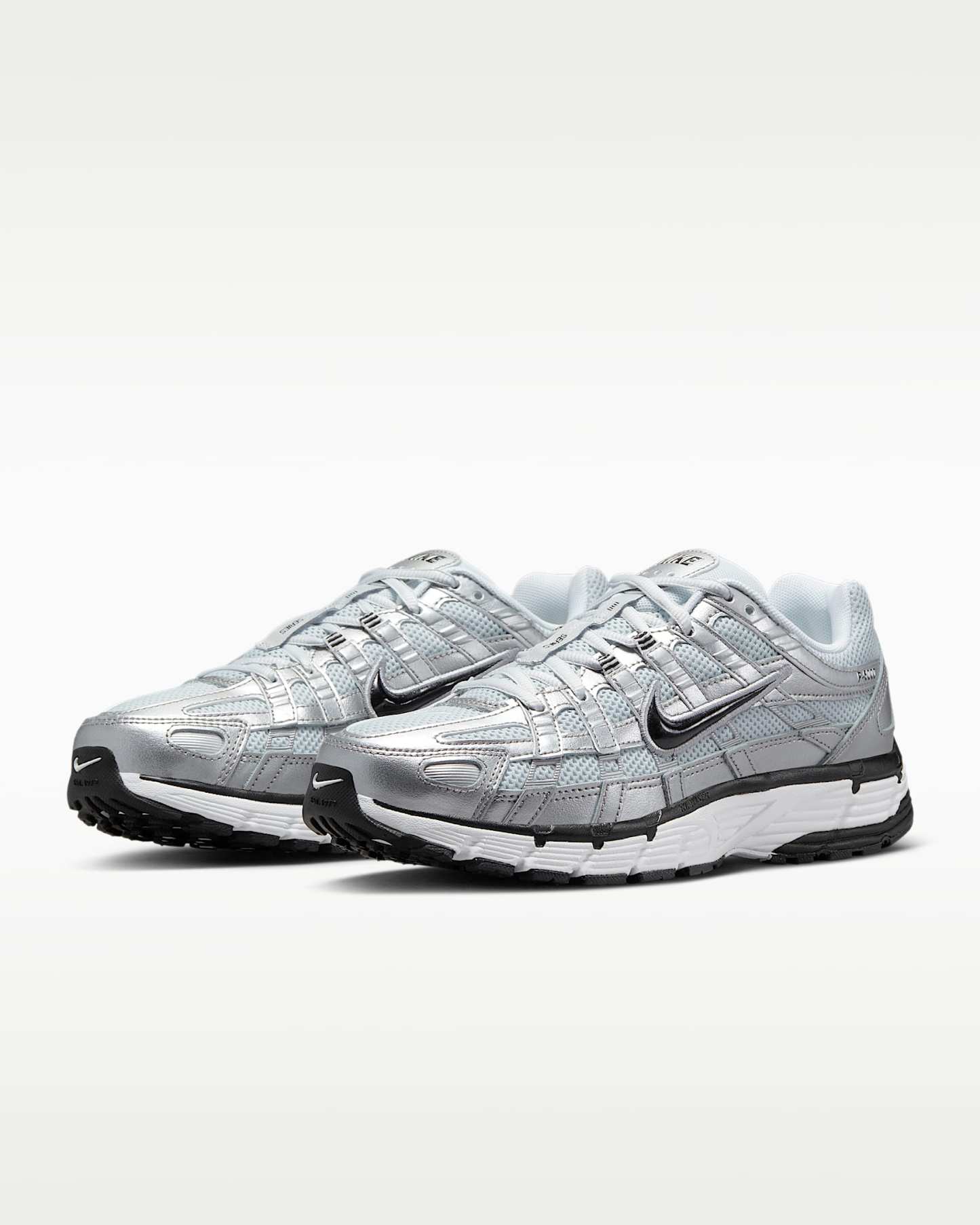 Nike P-6000 Ayakkabı - Beyaz/Metallic Silver/Pure Platinum/Siyah