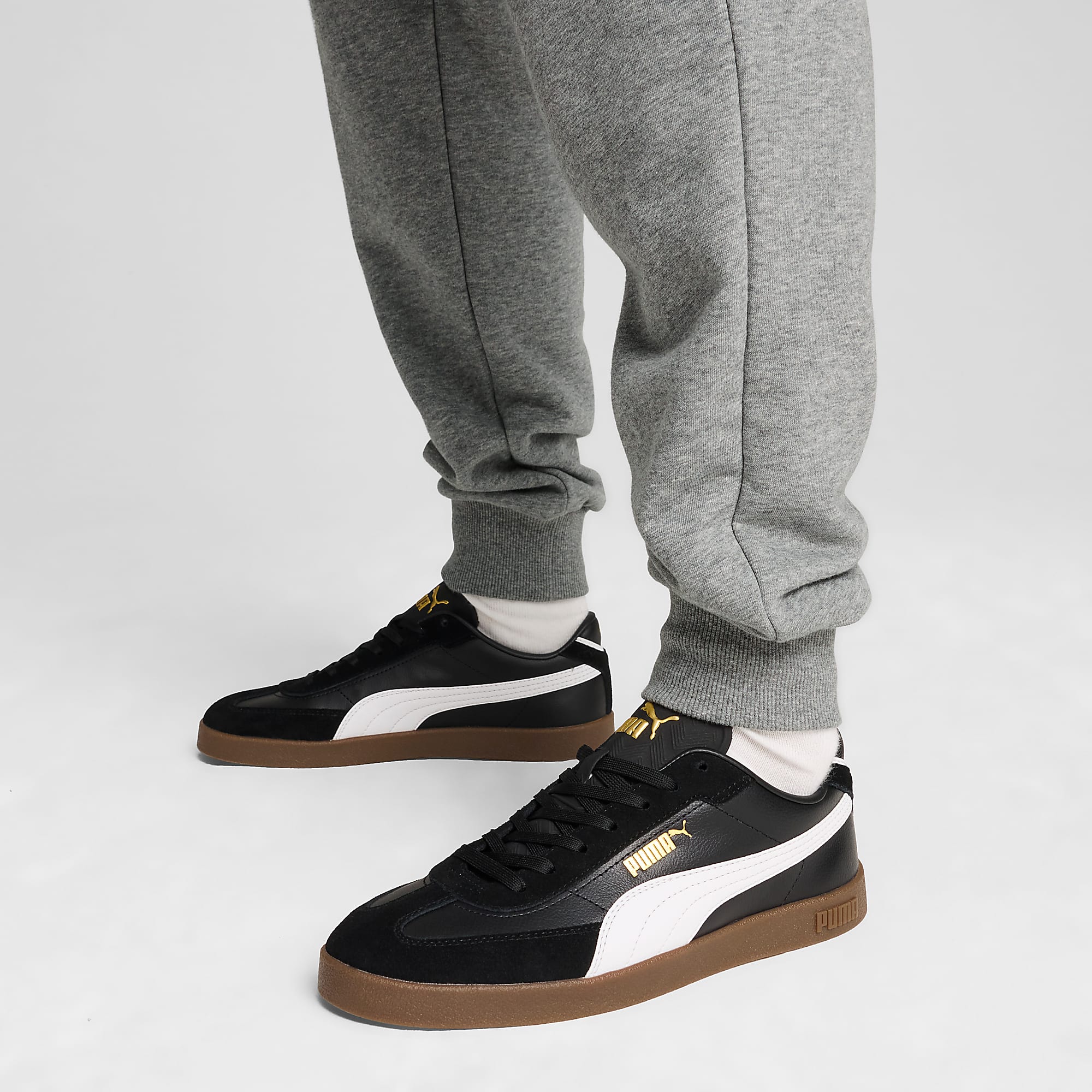 PUMA Club II Era Unisex Spor Ayakkabı - PUMA Black-PUMA White-PUMA Gold - 397447_02 - Görsel 2