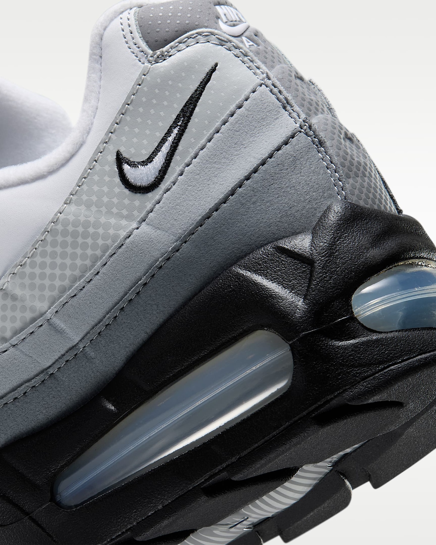 Nike Air Max 95 Big Bubble Erkek Ayakkabısı - Siyah/Pure Platinum/Wolf Grey/Beyaz