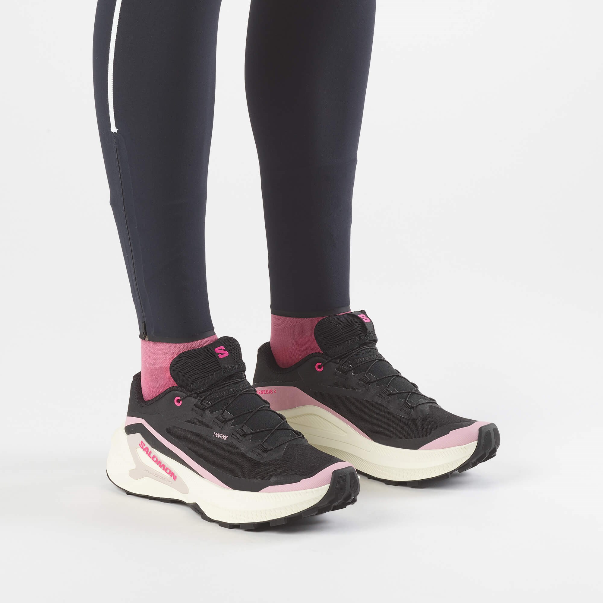 Salomon GENESIS 2 GORE-TEX Kadın Koşu Ayakkabısı Black L49309300 - Black - L49309300 - image 7