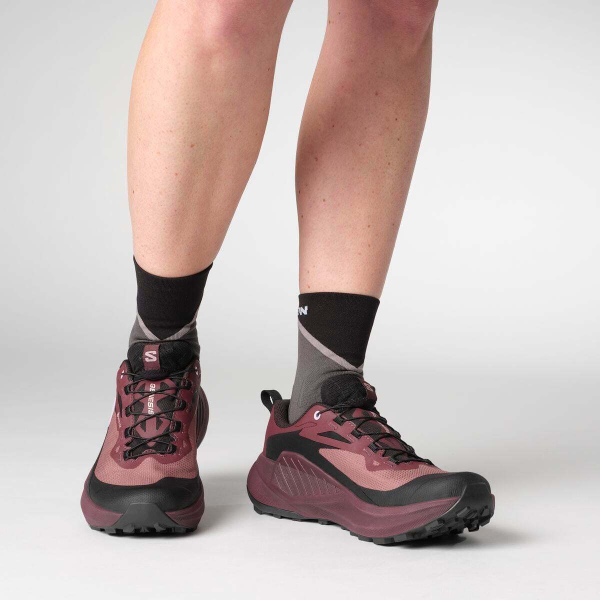 Salomon GENESIS GORE-TEX Kadın Koşu Ayakkabısı Black L47862800 - Rose Taupe - L47588900 - image 8