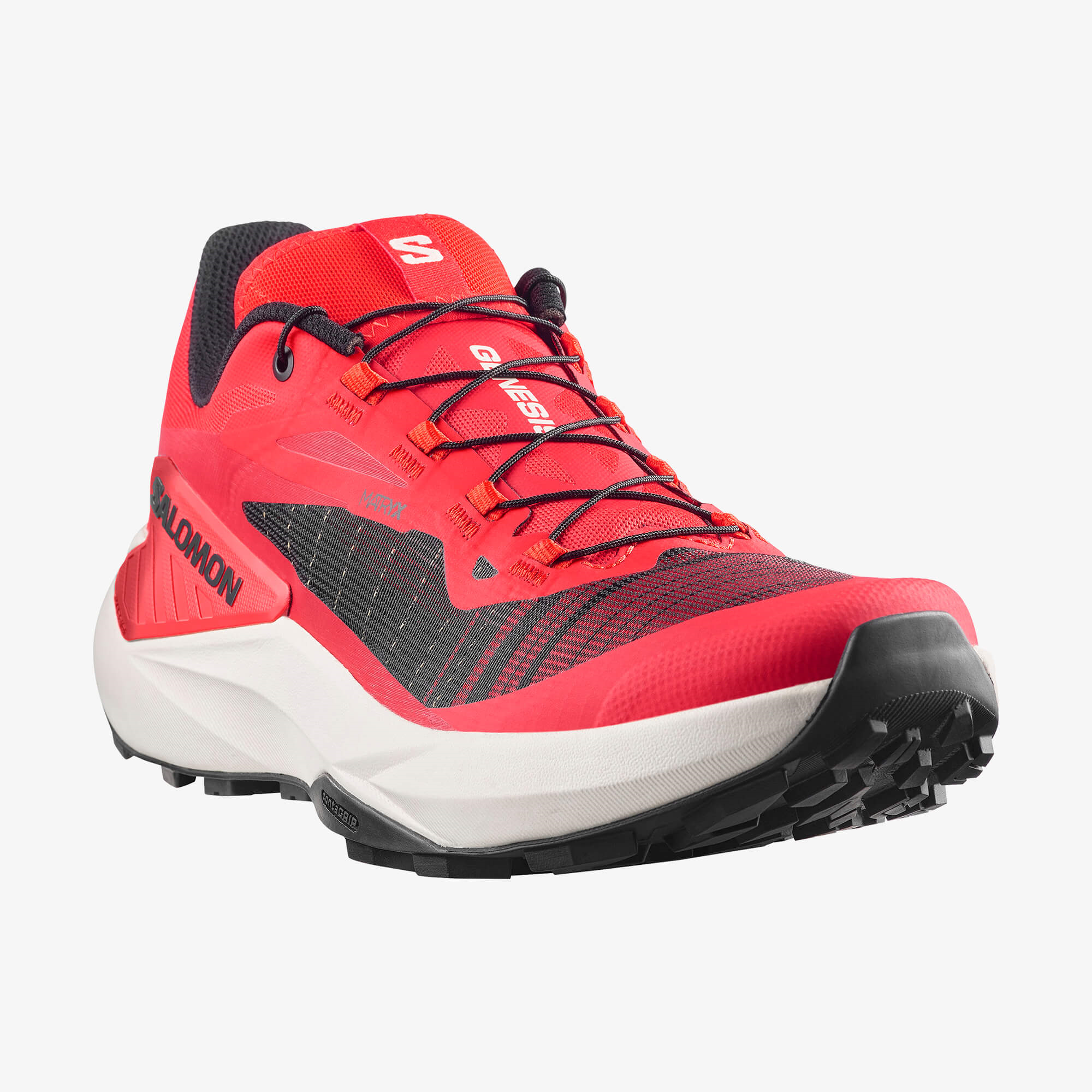 Salomon Genesis Erkek Koşu Ayakkabısı - Siyah - Fiery Red - L49226500 - image 3