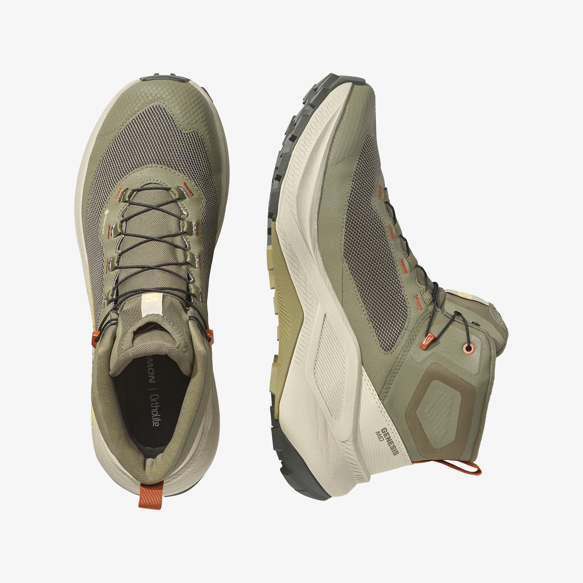 Salomon GENESIS MID GORE-TEX Erkek Outdoor Botu Dark Navy L45409300 - Olive Night - L45409400 - image 2