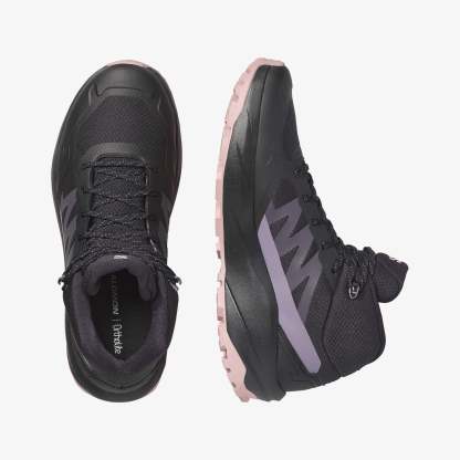 Salomon OUTSCAPE MID GORE-TEX Kadın Outdoor Botu Wrought Iron L45411600 - Black - L45411100 - image 2