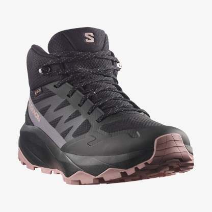 Salomon OUTSCAPE MID GORE-TEX Kadın Outdoor Botu Wrought Iron L45411600 - Black - L45411100 - image 4
