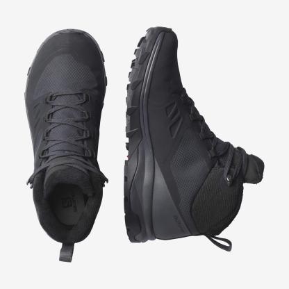 Salomon OUTSNAP WATERPROOF Kadın Outdoor Botu Etherea L47854100 - Outsnap Waterproof Erkek Outdoor Botu - Siyah - L41110100 - image 2