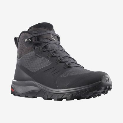Salomon OUTSNAP WATERPROOF Kadın Outdoor Botu Etherea L47854100 - Outsnap Waterproof Erkek Outdoor Botu - Siyah - L41110100 - image 3