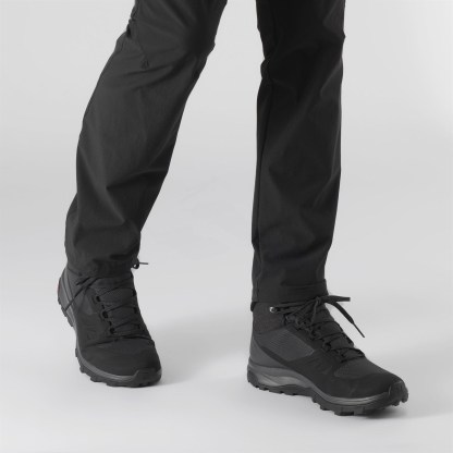 Salomon OUTSNAP WATERPROOF Kadın Outdoor Botu Etherea L47854100 - Outsnap Waterproof Erkek Outdoor Botu - Siyah - L41110100 - image 6