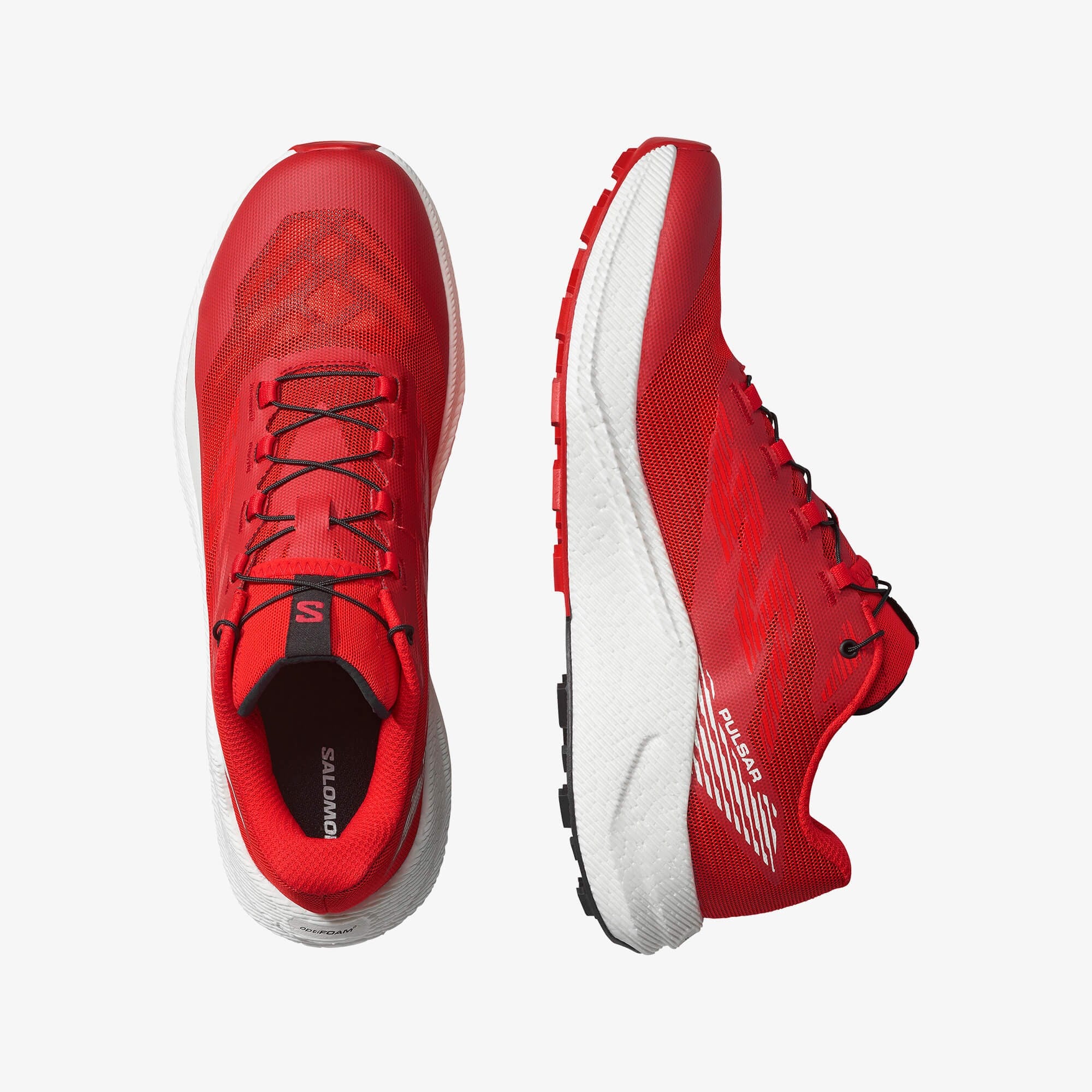 Salomon PULSAR Erkek Koşu Ayakkabısı Black L47975400 - Fiery Red - L49230100 - image 2