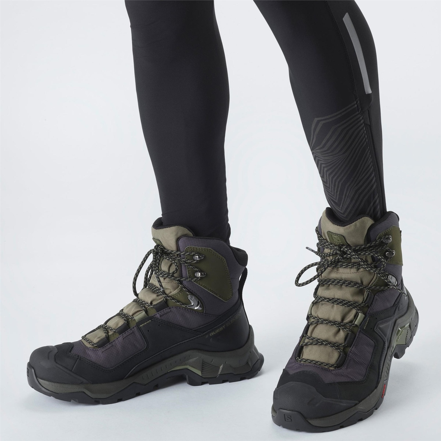 Salomon Quest Element Gore-Tex Erkek Outdoor Botu - Kahve - Yeşil - L41457100 - image 4