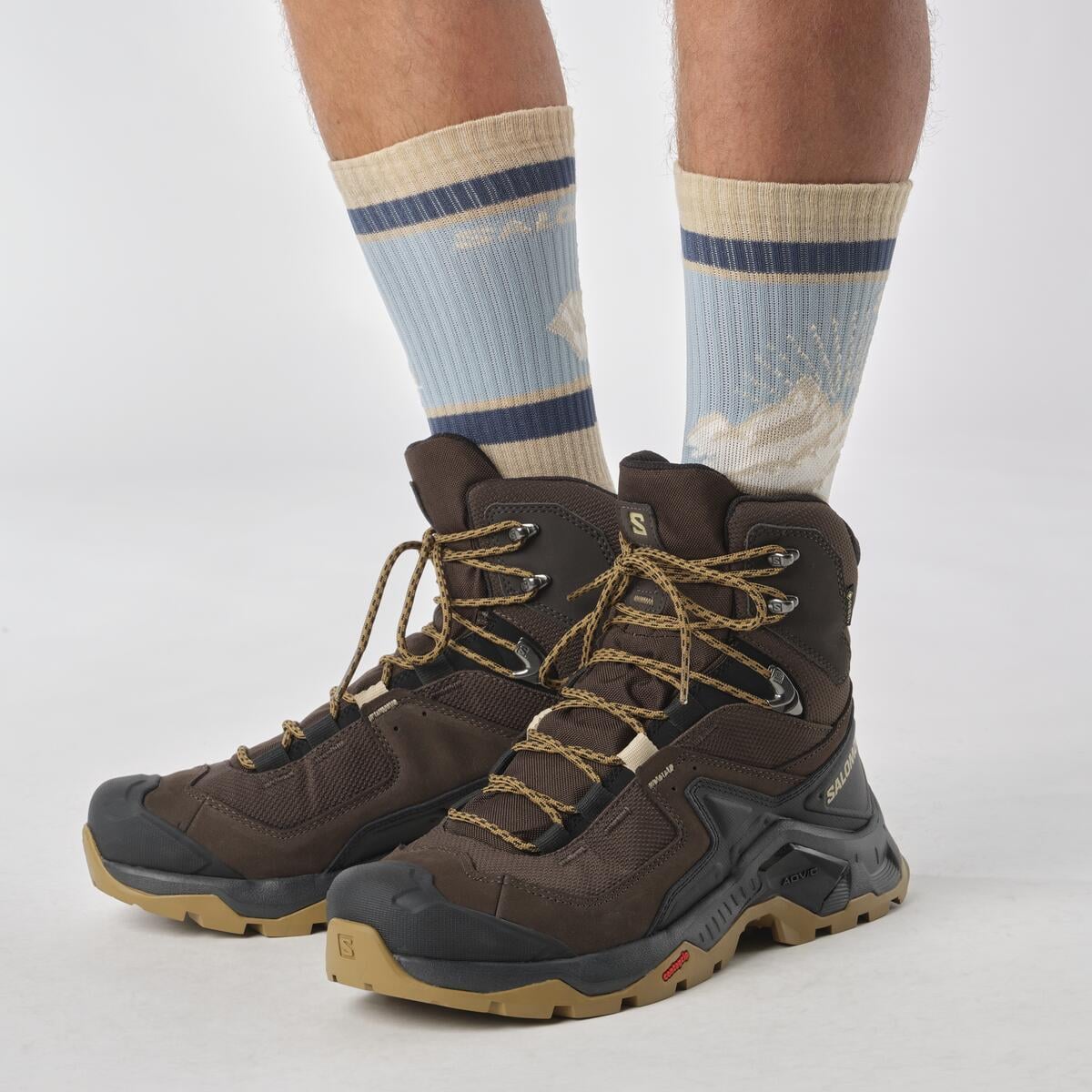 Salomon Quest Element Gore-Tex Erkek Outdoor Botu - Yeşil - Kahve - L47216100 - image 5