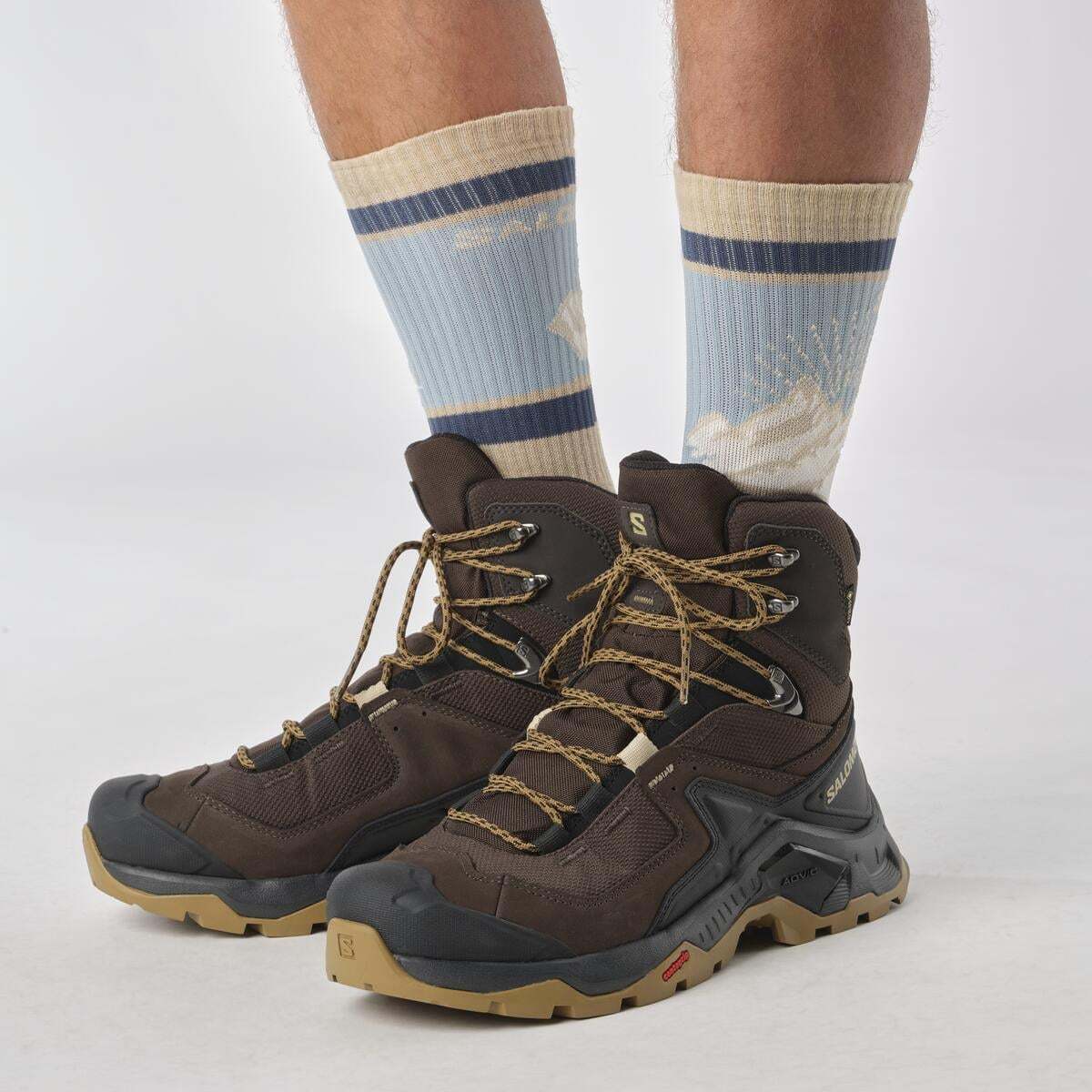 Salomon Quest Element Gore-Tex Erkek Outdoor Botu - Yeşil - Kahve - L47216100 - image 5