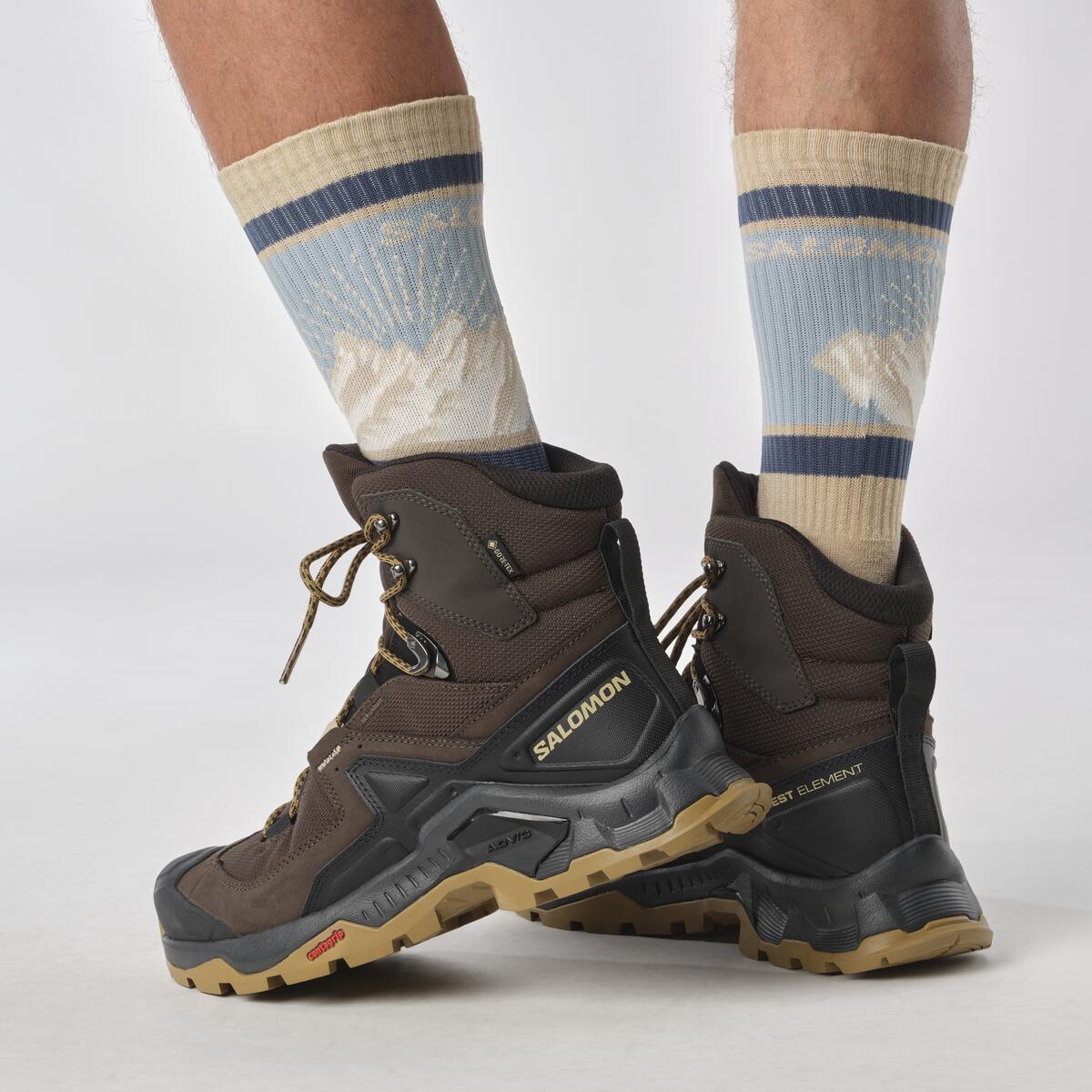 Salomon Quest Element Gore-Tex Erkek Outdoor Botu - Yeşil - Kahve - L47216100 - image 6