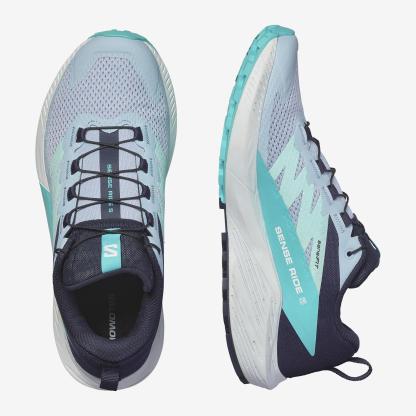 Salomon Sense Ride 5 Kadın Koşu Ayakkabısı - L47808700 - Mavi - L47458900 - image 2