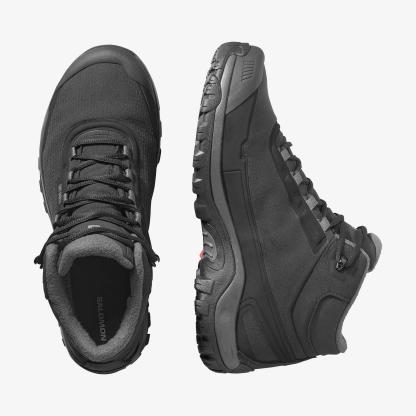 Salomon SHELTER WATERPROOF Erkek Outdoor Botu Stone Gray L47974000 - Erkek Outdoor Botu Black - L47854200 - image 2