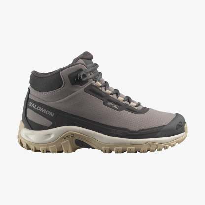 Salomon SHELTER WATERPROOF Kadın Outdoor Botu Black L47855000 - Kadın Outdoor Botu Plum Kitten - L47855200 - image 1
