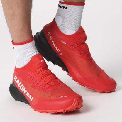 Salomon S/LAB Pulsar 3 Unisex Koşu Ayakkabısı - Kırmızı - Kırmızı - L47386700 - image 6