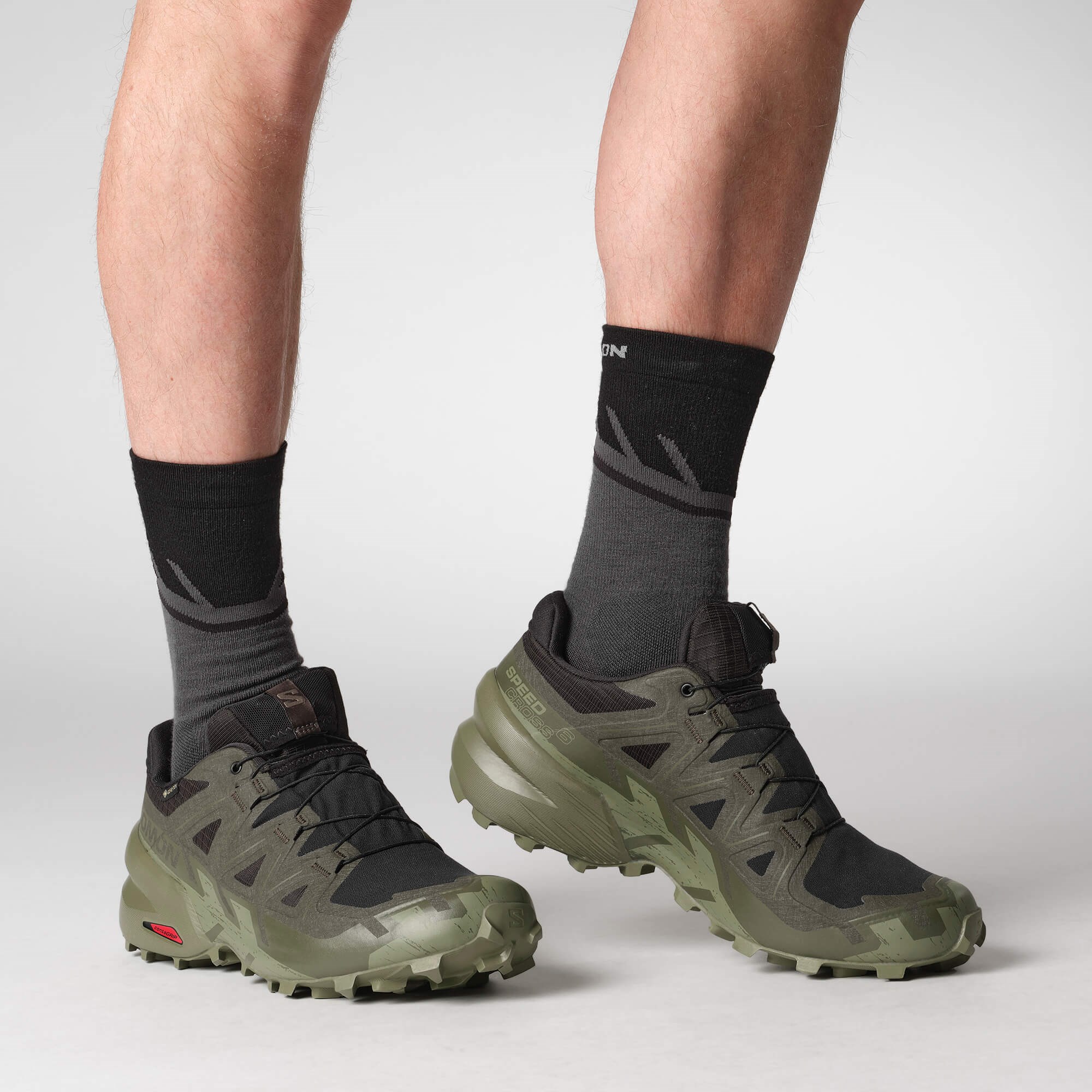 Salomon SPEEDCROSS 6 GORE-TEX Erkek Koşu Ayakkabısı Black L47584100 - Black [L47584100] - L47584100 - image 7