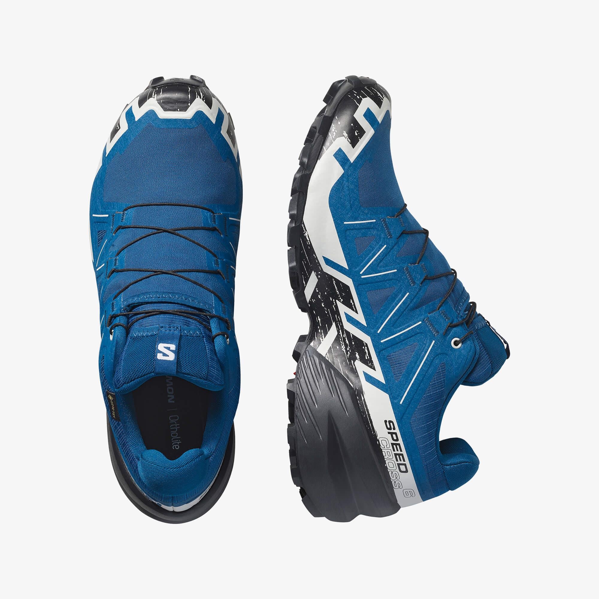 Salomon SPEEDCROSS 6 GORE-TEX Erkek Koşu Ayakkabısı Black L47584100 - Poseidon - L47764900 - image 2