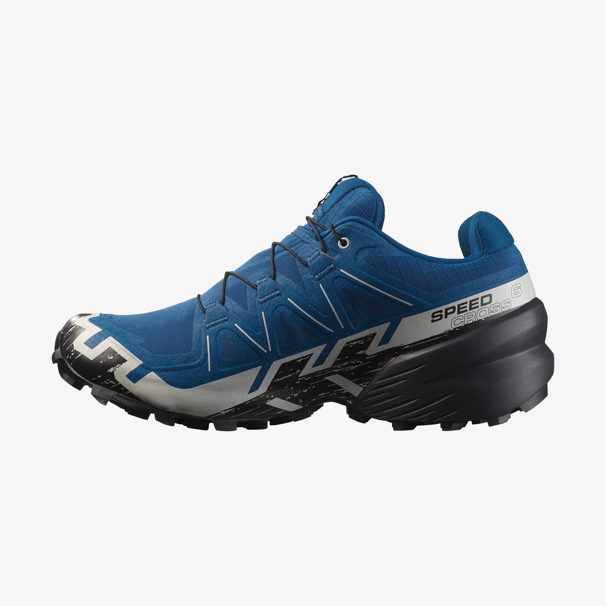 Salomon SPEEDCROSS 6 GORE-TEX Erkek Koşu Ayakkabısı Black L47584100 - Poseidon - L47764900 - image 3