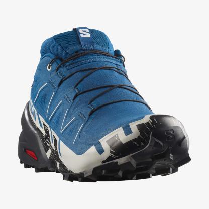 Salomon SPEEDCROSS 6 GORE-TEX Erkek Koşu Ayakkabısı Black L47584100 - Poseidon - L47764900 - image 4