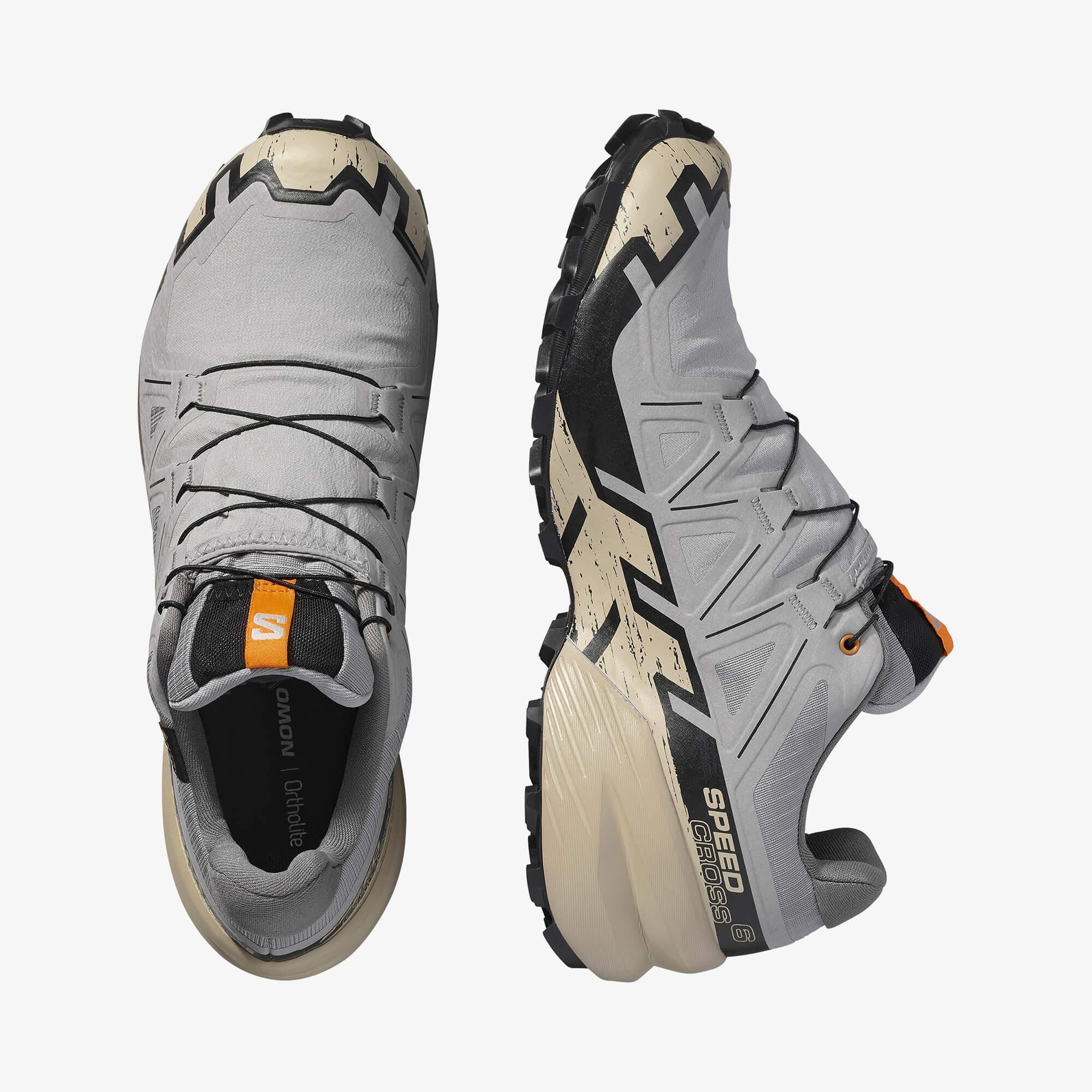 Salomon SPEEDCROSS 6 GORE-TEX Erkek Koşu Ayakkabısı Black L47584100 - Gull - L47853400 - image 2