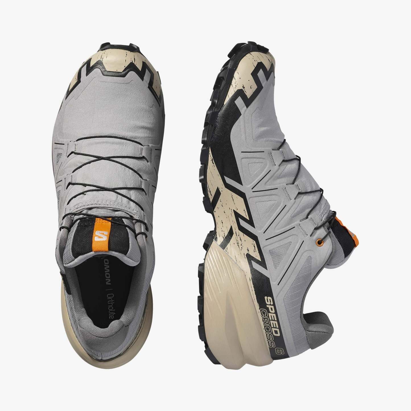 Salomon SPEEDCROSS 6 GORE-TEX Erkek Koşu Ayakkabısı Black L47584100 - Gull - L47853400 - image 2