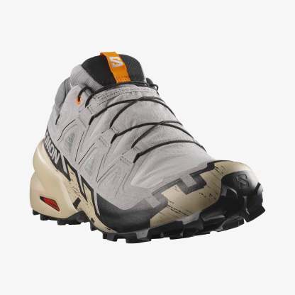 Salomon SPEEDCROSS 6 GORE-TEX Erkek Koşu Ayakkabısı Black L47584100 - Gull - L47853400 - image 4