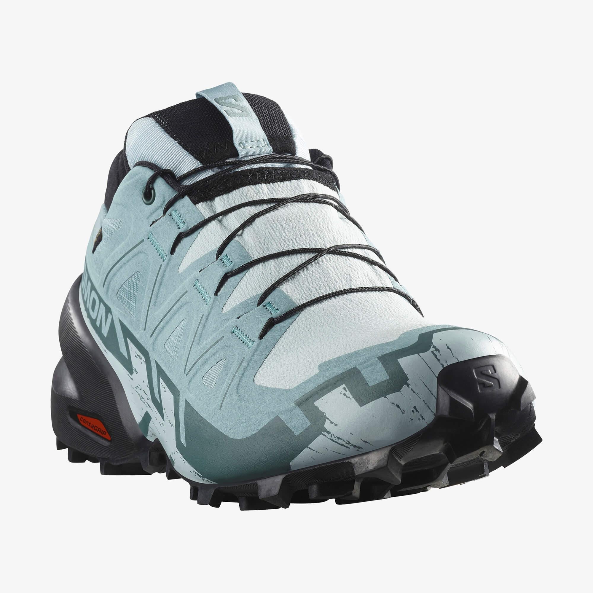 Salomon Speedcross 6 Gore-Tex Kadın Koşu Ayakkabısı - Pembe - Ballad Blue - L47880100 - image 4