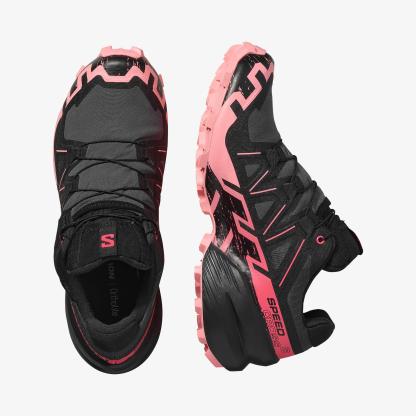 Salomon Speedcross 6 Gore-Tex Kadın Koşu Ayakkabısı - Pembe - Nine Iron - L47880400 - image 2